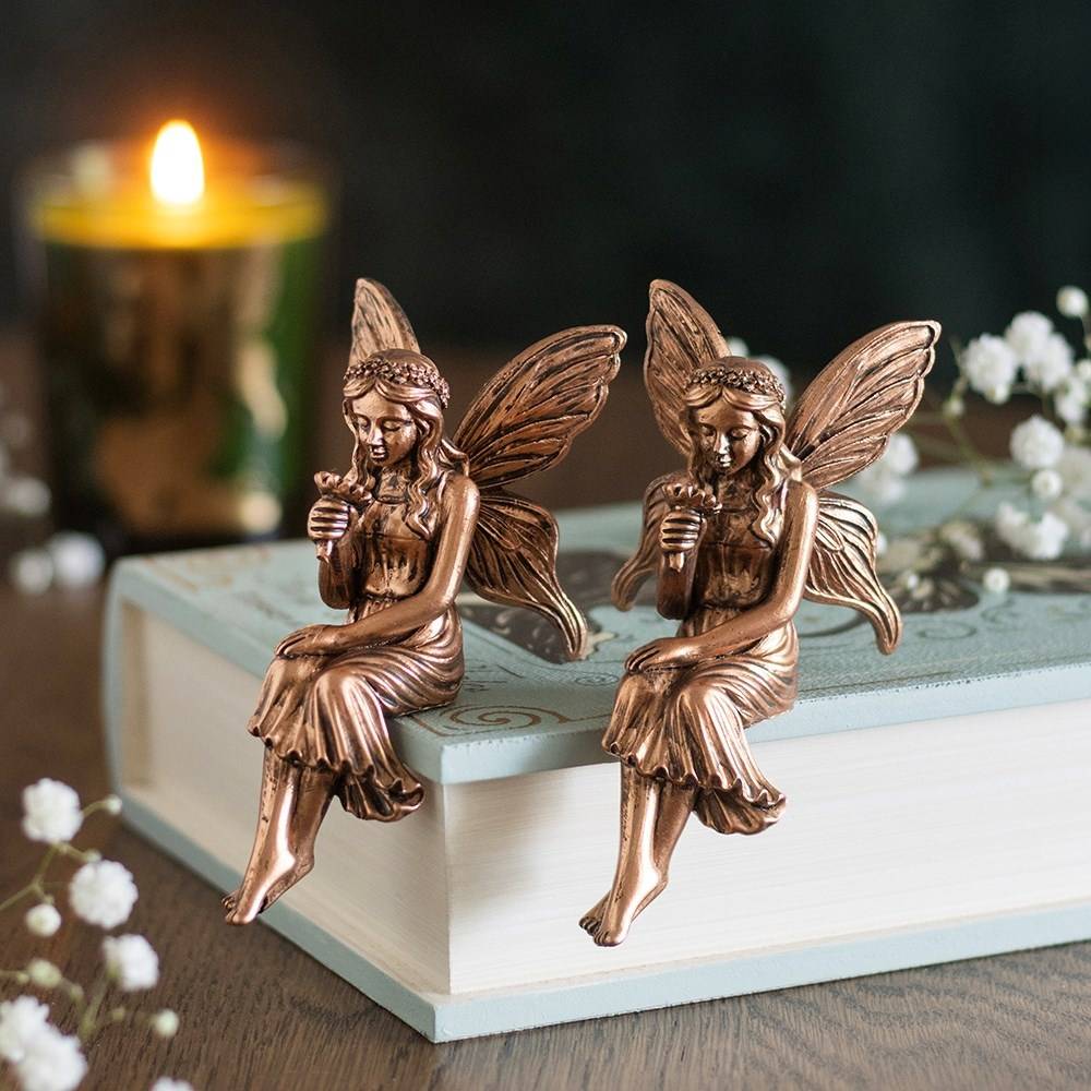 Something Different - Set of 2 Fairy Shelf Sitter Figurines - Multicolours
